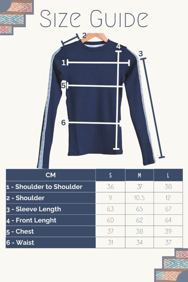 Beige Long-Sleeve Top Organic Cotton - Rit'i