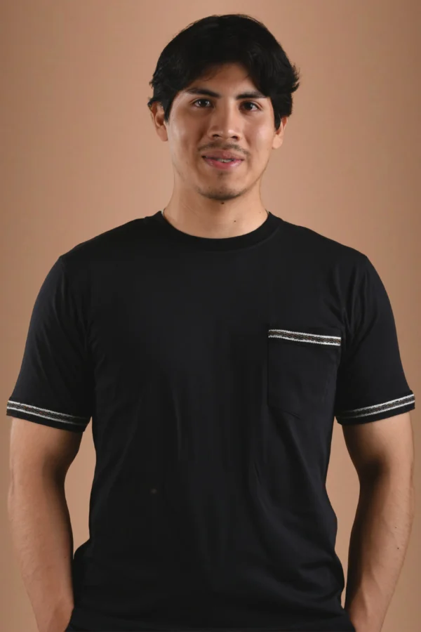 Black T-Shirt Organic Cotton - Kuntur