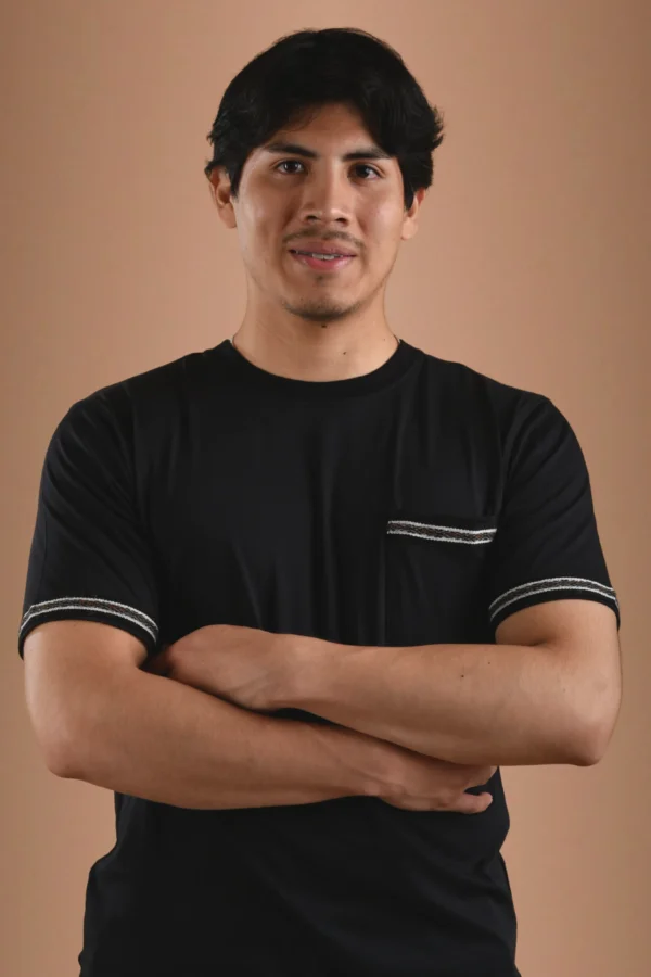 Black T-Shirt Organic Cotton - Kuntur
