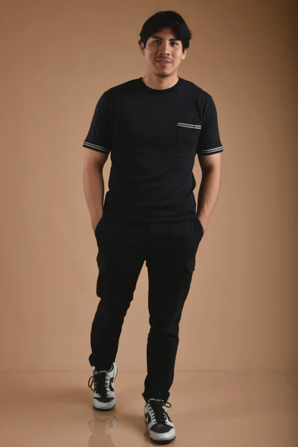 Black T-Shirt Organic Cotton - Kuntur