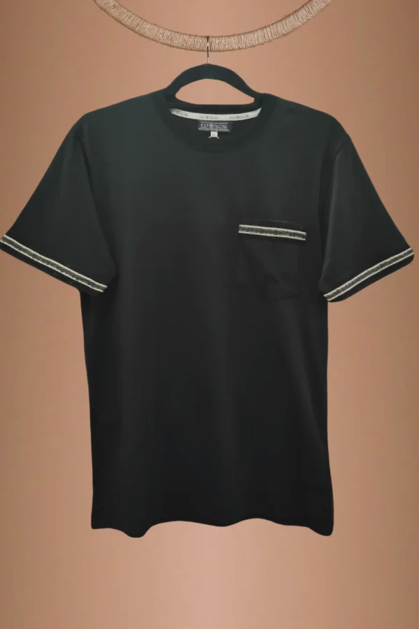 Black T-Shirt Organic Cotton - Kuntur