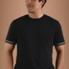 Black T-Shirt Organic Cotton - Kuntur