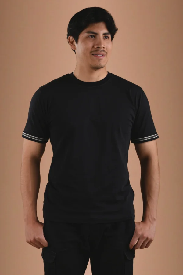 Black T-Shirt Organic Cotton - Kuntur