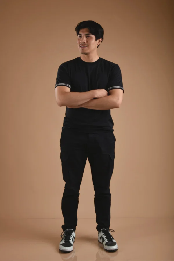 Black T-Shirt Organic Cotton - Kuntur