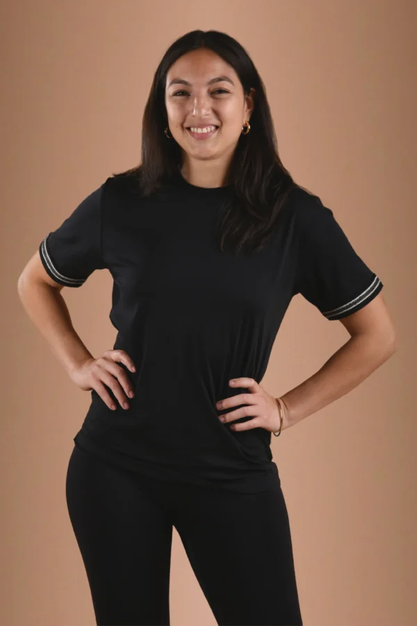 Black T-Shirt Organic Cotton - Kuntur