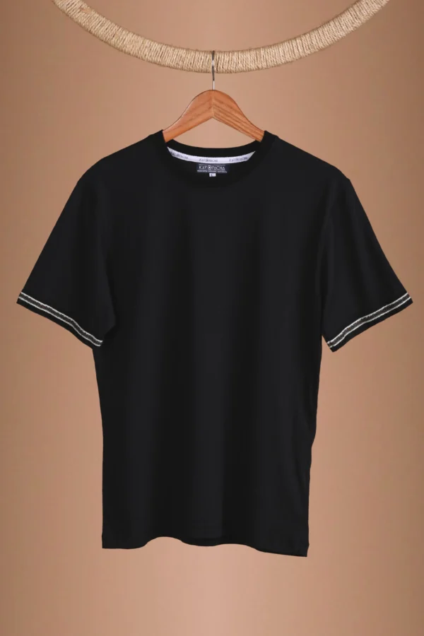 Black T-Shirt Organic Cotton - Kuntur