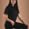 Black T-Shirt Organic Cotton - Kuntur
