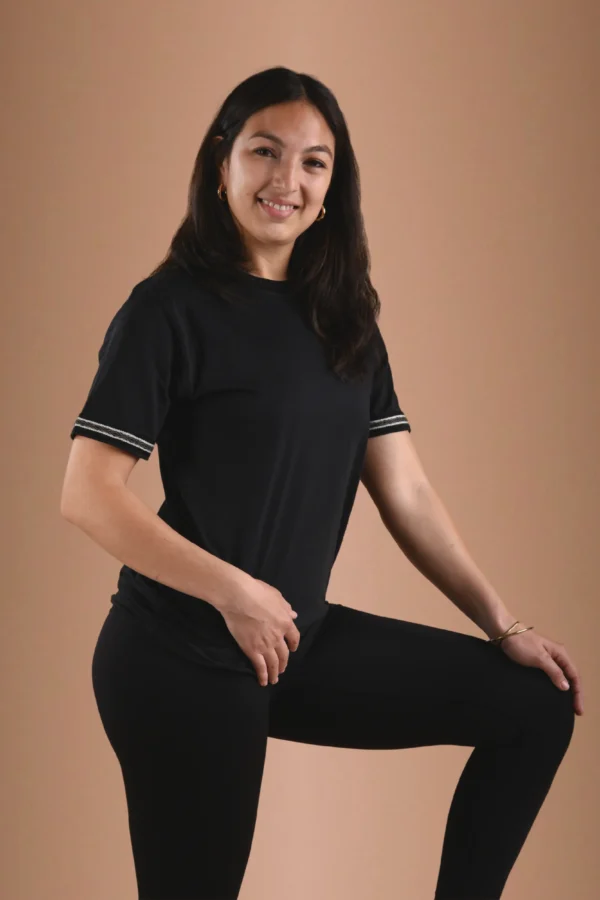 Black T-Shirt Organic Cotton - Kuntur