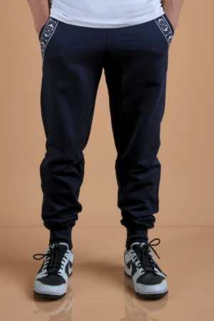 Navy Blue Sweatpants Organic Cotton - Yaku