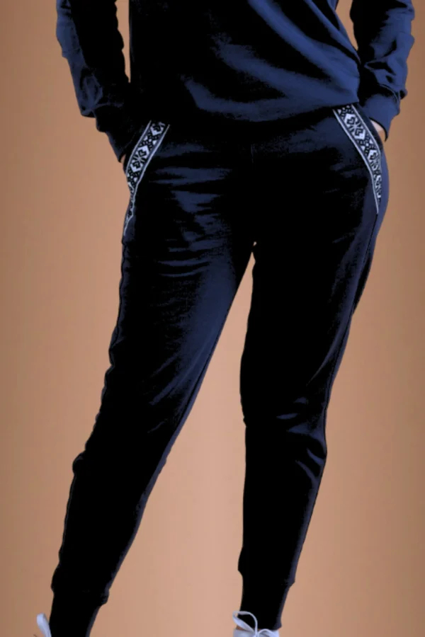 Navy Blue Sweatpants Organic Cotton - Yaku