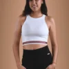 White Crop Top Organic Cotton - Puka