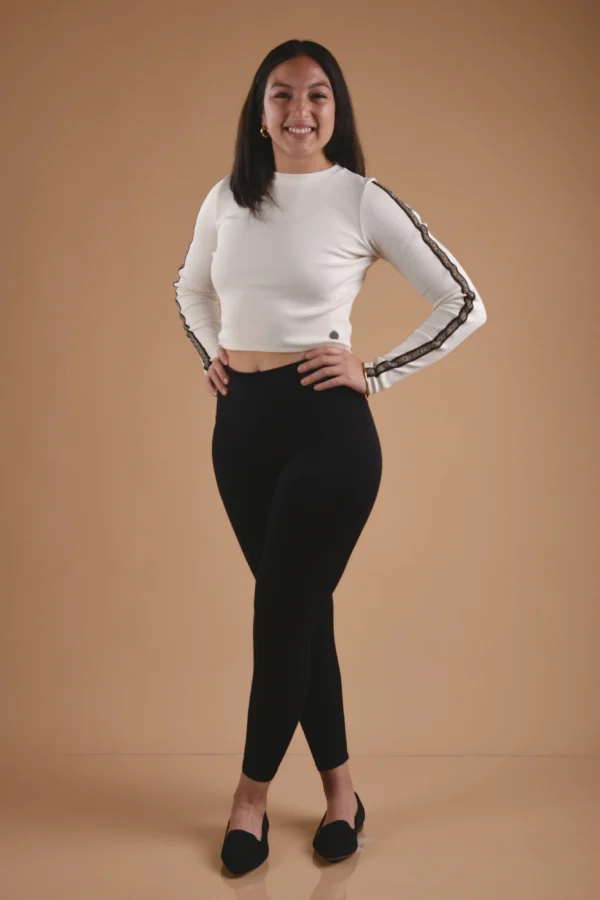 Beige Long-Sleeve Top Organic Cotton - Rit'i
