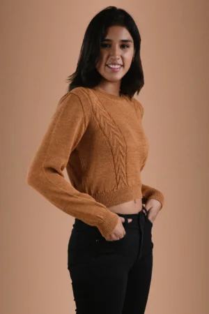 Mustard Yellow Sweater Baby Alpaca Wool