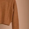 Mustard Yellow Sweater Baby Alpaca Wool