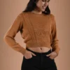 Mustard Yellow Sweater Baby Alpaca Wool