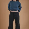 Teal Turquoise Sweater Baby Alpaca Wool
