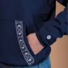 Navy Blue Hoodie Organic Cotton - Yaku