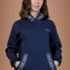 Navy Blue Hoodie Organic Cotton - Yaku