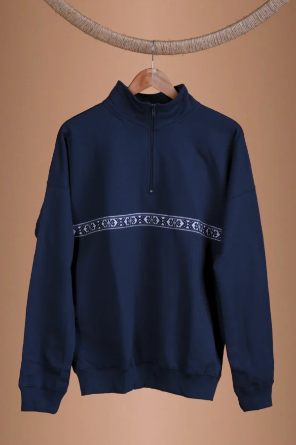 Navy Blue Pullover Organic Cotton - Yaku